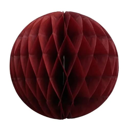 24 Farben bunte Partypapier große Laterne Seidenstoff Pompons Blume Wabenball Kindergeburtstag Hochzeitsdekorationen-Weinrot-8 Zoll 24 Farben bunte Partypapier große Laterne Seidenstoff Pompons Blume Wabenball Kindergeburtstag Hochzeitsdekorationen-Weinrot-8 Zoll von VeGiq