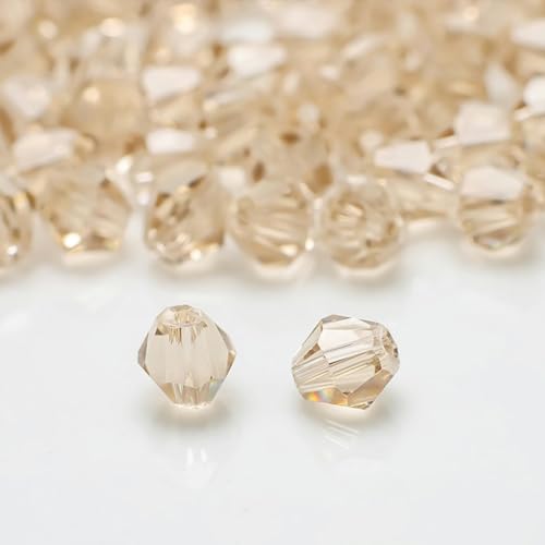Tschechische Glas-Doppelkegel-Perle, 2/3/4/6/8 mm, facettierte Kristalle, lose Distanzperlen, DIY für Schmuckherstellung, Zubehör, Handarbeitszubehör, YXB, 4 mm, 270 Stück Tschechische Glas-Doppelkegel-Perle, 2/3/4/6/8 mm, facettierte Kristalle, lose Distanzperlen, DIY für Schmuckherstellung, Zubehör, Handarbeitszubehör, YXB, 4 mm, 270 Stück von VeGiq