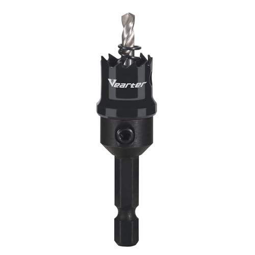 Vearter 16mm Bi-Metall Lochsäge, Lochbohrer Holzbohrer, 6.35mm Sechskantschaft Dünnwandiges Kobalt M42 Lochkreissäge mit Dornen für Holz, Metall, Kupfer, Gips, PVC, Stahlplatte, Trockenbau Vearter 16mm Bi-Metall Lochsäge, Lochbohrer Holzbohrer, 6.35mm Sechskantschaft Dünnwandiges Kobalt M42 Lochkreissäge mit Dornen für Holz, Metall, Kupfer, Gips, PVC, Stahlplatte, Trockenbau von Vearter
