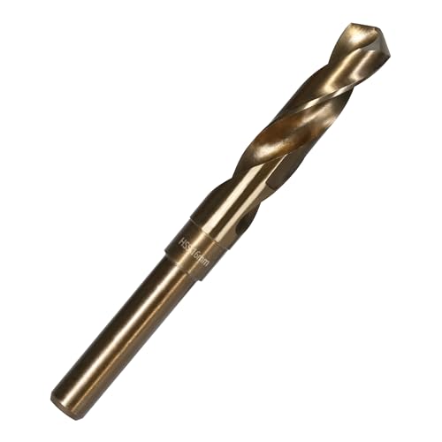 Vearter 16mm Spiralbohrer, HSS M2 Bohrer für Metall mit 12,7 mm Reduziertem Schaft, Schnellwechsel Metallbohrer für edelstahl Stahl, Kupfer, Aluminium, Zinklegierung, Holz und Kunststoff Vearter 16mm Spiralbohrer, HSS M2 Bohrer für Metall mit 12,7 mm Reduziertem Schaft, Schnellwechsel Metallbohrer für edelstahl Stahl, Kupfer, Aluminium, Zinklegierung, Holz und Kunststoff von Vearter