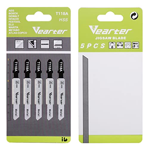 Vearter T118A 5-teiliges HSS 3" 77mm 21PTI sortiertes T-Nut-Sägeblatt zum Schneiden von Metallrohren.… Vearter T118A 5-teiliges HSS 3" 77mm 21PTI sortiertes T-Nut-Sägeblatt zum Schneiden von Metallrohren.… von Vearter