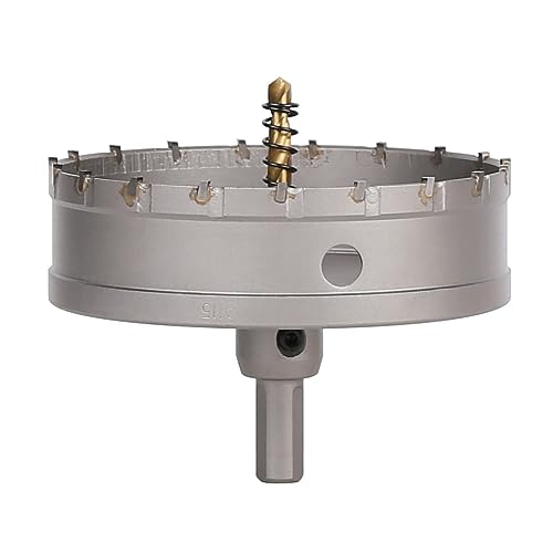 Vearter 115mm Hartmetall Lochsäge, TCT Lochbohrer Bohrer mit Zentrierbohrer, Hartmetallbohrer für Metall, Edelstahl, Baustahl, Aluminium, Kupfer, Eisen, Kunststoff, Glasfaser Vearter 115mm Hartmetall Lochsäge, TCT Lochbohrer Bohrer mit Zentrierbohrer, Hartmetallbohrer für Metall, Edelstahl, Baustahl, Aluminium, Kupfer, Eisen, Kunststoff, Glasfaser von Vearter