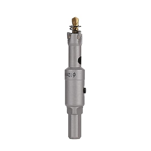 Vearter 12mm Hartmetall Lochsäge, TCT Lochbohrer Bohrer mit Zentrierbohrer, Hartmetallbohrer für Metall, Edelstahl, Baustahl, Aluminium, Kupfer, Eisen, Kunststoff, Glasfaser Vearter 12mm Hartmetall Lochsäge, TCT Lochbohrer Bohrer mit Zentrierbohrer, Hartmetallbohrer für Metall, Edelstahl, Baustahl, Aluminium, Kupfer, Eisen, Kunststoff, Glasfaser von Vearter
