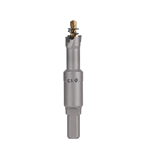 Vearter 13mm Hartmetall Lochsäge, TCT Lochbohrer Bohrer mit Zentrierbohrer, Hartmetallbohrer für Metall, Edelstahl, Baustahl, Aluminium, Kupfer, Eisen, Kunststoff, Glasfaser Vearter 13mm Hartmetall Lochsäge, TCT Lochbohrer Bohrer mit Zentrierbohrer, Hartmetallbohrer für Metall, Edelstahl, Baustahl, Aluminium, Kupfer, Eisen, Kunststoff, Glasfaser von Vearter