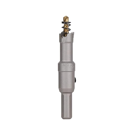 Vearter 14mm Hartmetall Lochsäge, TCT Lochbohrer Bohrer mit Zentrierbohrer, Hartmetallbohrer für Metall, Edelstahl, Baustahl, Aluminium, Kupfer, Eisen, Kunststoff, Glasfaser Vearter 14mm Hartmetall Lochsäge, TCT Lochbohrer Bohrer mit Zentrierbohrer, Hartmetallbohrer für Metall, Edelstahl, Baustahl, Aluminium, Kupfer, Eisen, Kunststoff, Glasfaser von Vearter