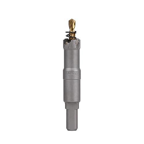Vearter TCT Lochsäge, 16 mm Hartmetallbohrer mit Zentrierbohrer, Fräser für Hartmetall, Edelstahl, Baustahl, Aluminiumlegierung, Kupfer, Eisen, Kunststoff und Glasfaser Vearter TCT Lochsäge, 16 mm Hartmetallbohrer mit Zentrierbohrer, Fräser für Hartmetall, Edelstahl, Baustahl, Aluminiumlegierung, Kupfer, Eisen, Kunststoff und Glasfaser von Vearter