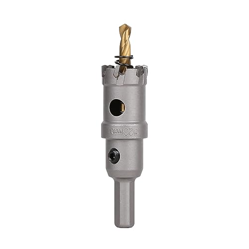 Vearter TCT Lochsäge, 23 mm Hartmetallbohrer mit Zentrierbohrer, Fräser für Hartmetall, Edelstahl, Baustahl, Aluminiumlegierung, Kupfer, Eisen, Kunststoff und Glasfaser Vearter TCT Lochsäge, 23 mm Hartmetallbohrer mit Zentrierbohrer, Fräser für Hartmetall, Edelstahl, Baustahl, Aluminiumlegierung, Kupfer, Eisen, Kunststoff und Glasfaser von Vearter
