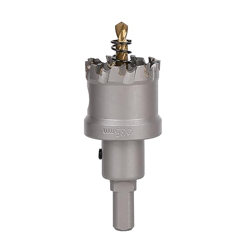 Vearter 35mm Hartmetall Lochsäge, TCT Lochbohrer Bohrer mit Zentrierbohrer, Hartmetallbohrer für Metall, Edelstahl, Baustahl, Aluminium, Kupfer, Eisen, Kunststoff, Glasfaser Vearter 35mm Hartmetall Lochsäge, TCT Lochbohrer Bohrer mit Zentrierbohrer, Hartmetallbohrer für Metall, Edelstahl, Baustahl, Aluminium, Kupfer, Eisen, Kunststoff, Glasfaser von Vearter