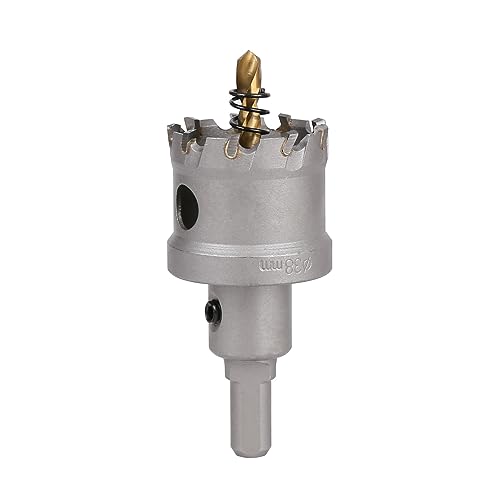 Vearter 38mm Hartmetall Lochsäge, TCT Lochbohrer Bohrer mit Zentrierbohrer, Hartmetallbohrer für Metall, Edelstahl, Baustahl, Aluminium, Kupfer, Eisen, Kunststoff, Glasfaser Vearter 38mm Hartmetall Lochsäge, TCT Lochbohrer Bohrer mit Zentrierbohrer, Hartmetallbohrer für Metall, Edelstahl, Baustahl, Aluminium, Kupfer, Eisen, Kunststoff, Glasfaser von Vearter