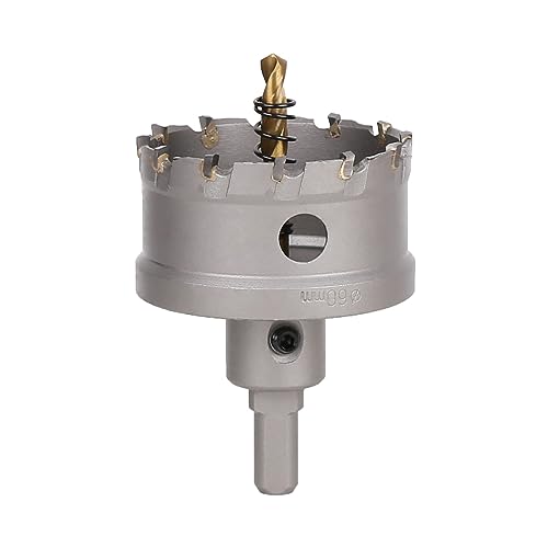Vearter 60mm Hartmetall Lochsäge, TCT Lochbohrer Bohrer mit Zentrierbohrer, Hartmetallbohrer für Metall, Edelstahl, Baustahl, Aluminium, Kupfer, Eisen, Kunststoff, Glasfaser Vearter 60mm Hartmetall Lochsäge, TCT Lochbohrer Bohrer mit Zentrierbohrer, Hartmetallbohrer für Metall, Edelstahl, Baustahl, Aluminium, Kupfer, Eisen, Kunststoff, Glasfaser von Vearter