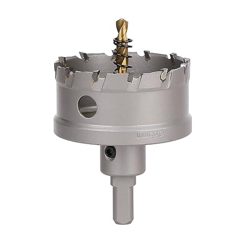 Vearter 65mm Hartmetall Lochsäge, TCT Lochbohrer Bohrer mit Zentrierbohrer, Hartmetallbohrer für Metall, Edelstahl, Baustahl, Aluminium, Kupfer, Eisen, Kunststoff, Glasfaser Vearter 65mm Hartmetall Lochsäge, TCT Lochbohrer Bohrer mit Zentrierbohrer, Hartmetallbohrer für Metall, Edelstahl, Baustahl, Aluminium, Kupfer, Eisen, Kunststoff, Glasfaser von Vearter