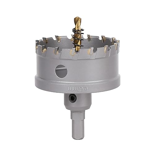 Vearter 67mm Hartmetall Lochsäge, TCT Lochbohrer Bohrer mit Zentrierbohrer, Hartmetallbohrer für Metall, Edelstahl, Baustahl, Aluminium, Kupfer, Eisen, Kunststoff, Glasfaser Vearter 67mm Hartmetall Lochsäge, TCT Lochbohrer Bohrer mit Zentrierbohrer, Hartmetallbohrer für Metall, Edelstahl, Baustahl, Aluminium, Kupfer, Eisen, Kunststoff, Glasfaser von Vearter