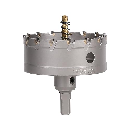 Vearter 82mm Hartmetall Lochsäge, TCT Lochbohrer Bohrer mit Zentrierbohrer, Hartmetallbohrer für Metall, Edelstahl, Baustahl, Aluminium, Kupfer, Eisen, Kunststoff, Glasfaser Vearter 82mm Hartmetall Lochsäge, TCT Lochbohrer Bohrer mit Zentrierbohrer, Hartmetallbohrer für Metall, Edelstahl, Baustahl, Aluminium, Kupfer, Eisen, Kunststoff, Glasfaser von Vearter