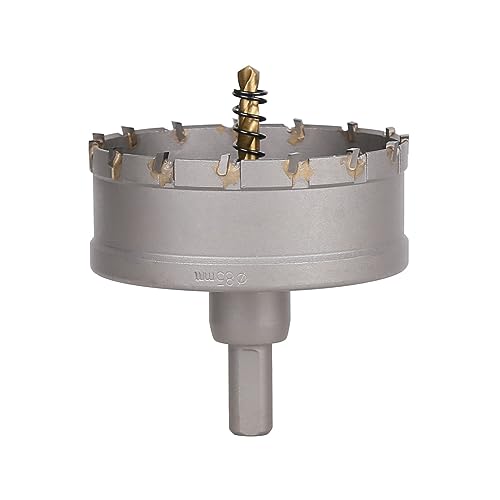 Vearter 85mm Hartmetall Lochsäge, TCT Lochbohrer Bohrer mit Zentrierbohrer, Hartmetallbohrer für Metall, Edelstahl, Baustahl, Aluminium, Kupfer, Eisen, Kunststoff, Glasfaser Vearter 85mm Hartmetall Lochsäge, TCT Lochbohrer Bohrer mit Zentrierbohrer, Hartmetallbohrer für Metall, Edelstahl, Baustahl, Aluminium, Kupfer, Eisen, Kunststoff, Glasfaser von Vearter