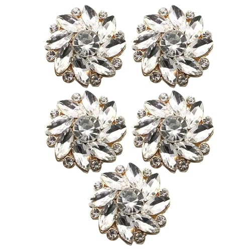 Fancy Buttons for Clothes, Rhinestone Button Covers, Flower Shirt Buttons, Button Shirt Clips, No Sew Buttons, Decorative Shirt Buttons, Rhinestone Button Clips, Flower Button Clips von Veasbuu