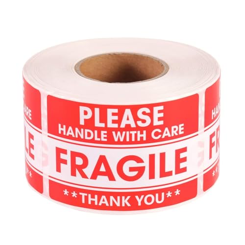 Fragile Aufkleber, robuste Klebstoffetiketten, helles Warndruckdesign, bewegliche Vorräte für Gepäck, Versand, Fernseher, Gerichte, Küchenartikel, Verpacken, Geschäft, Mailing Fragile Aufkleber, robuste Klebstoffetiketten, helles Warndruckdesign, bewegliche Vorräte für Gepäck, Versand, Fernseher, Gerichte, Küchenartikel, Verpacken, Geschäft, Mailing von Veasbuu