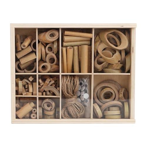 Unfinished Wood Crafts, Handmade Toy Components Ornaments, 9.25 Inches Compact Versatile Natural Supplies for School, Preschool, Holiday, and Classroom Projects Unfinished Wood Crafts, Handmade Toy Components Ornaments, 9.25 Inches Compact Versatile Natural Supplies for School, Preschool, Holiday, and Classroom Projects von Veasbuu
