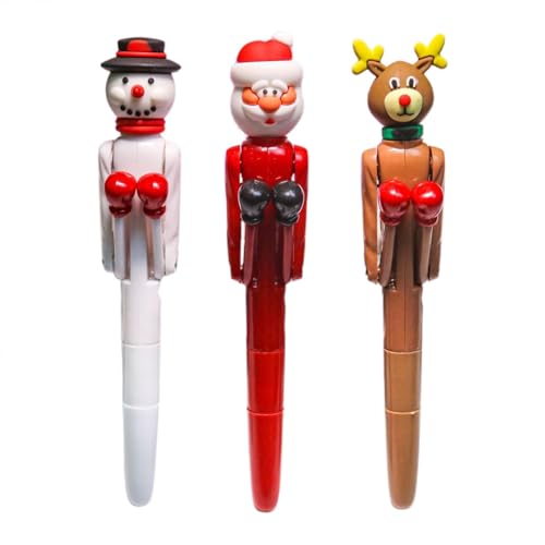 Veasbuu Kugelschreiber, Weihnachtsstifte, Kugelschreiber-Set, stressabbauende Stifte, kreatives Schreibwerkzeug, lustiges Schulbedarf, Neuheit Schreibkugelschreiber, 3 Stück Boxstift 18,5 x 3 cm für Veasbuu Kugelschreiber, Weihnachtsstifte, Kugelschreiber-Set, stressabbauende Stifte, kreatives Schreibwerkzeug, lustiges Schulbedarf, Neuheit Schreibkugelschreiber, 3 Stück Boxstift 18,5 x 3 cm für von Veasbuu