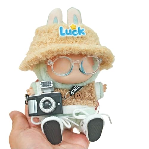 Vectella Labubu Cute Puppe Kleidung Für 17cm Outfit Zubehör Klassisches Kleid Set Mini Puppen Mädchen Kid Geschenk-1set 5pcs Glück von Vectella