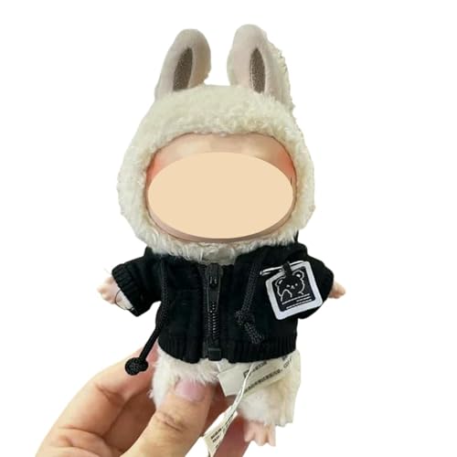 Vectella Labubu Puppen Für 17 cm Sitzparty Das -Outfit -Accessoires Kleidung DIY Kinder Gefügen Hoodie Und Jeans-Jacke Schwarz Vectella Labubu Puppen Für 17 cm Sitzparty Das -Outfit -Accessoires Kleidung DIY Kinder Gefügen Hoodie Und Jeans-Jacke Schwarz von Vectella