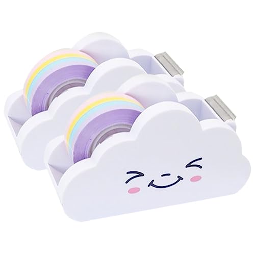 2Sätze Rainbow Klebeband Abroller mit Praktischer Haushaltsaufkleberspender für Schule Büro und Zuhause Einfaches ohne 2Sätze Rainbow Klebeband Abroller mit Praktischer Haushaltsaufkleberspender für Schule Büro und Zuhause Einfaches ohne von Veemoon