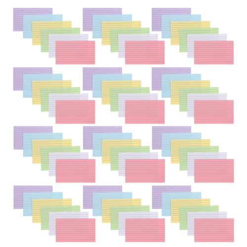 600 Stück Liniierte Indexkarten Lernkarten aus Karton für Einfaches Studieren für Büroanwendungen Notizwerkzeuge zur Verbesserung Des Gedächtnisses 600 Stück Liniierte Indexkarten Lernkarten aus Karton für Einfaches Studieren für Büroanwendungen Notizwerkzeuge zur Verbesserung Des Gedächtnisses von Veemoon