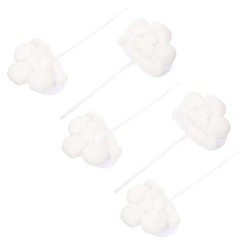 Veemoon 1-5 Stück Plüsch Wolke Cupcake Topper - Niedliche Kuchen Dekoration Für Babyparty Und Geburtstagsfeier Ideal Für Kreative Cupcake Gestaltung in Weiß Veemoon 1-5 Stück Plüsch Wolke Cupcake Topper - Niedliche Kuchen Dekoration Für Babyparty Und Geburtstagsfeier Ideal Für Kreative Cupcake Gestaltung in Weiß von Veemoon