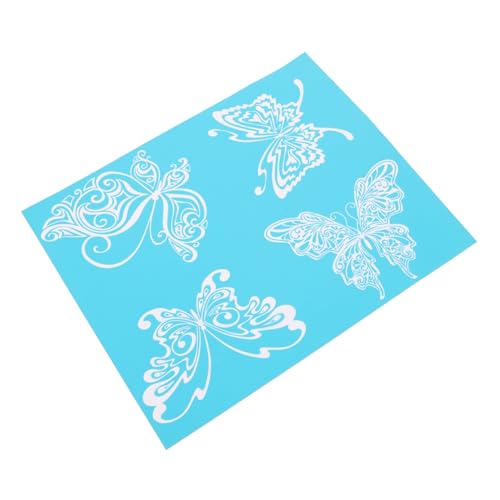 Veemoon 1 Blatt DIY Seidenmuster Schablone Selbstklebende Waschbare Siebdruck Vorlage für Kreative Kunstprojekte Geeignet für Wände Textilien und Mehr von Veemoon