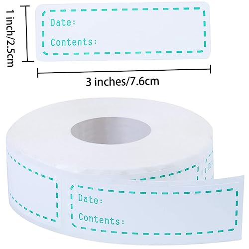 Veemoon 1 Diy-index-aufkleber Klebetiketten Wasserdichtes Und Löschbares Etikett Rekorddatum Aufkleber Etiketten Für Speicherbehälter Etiketten Für Aufbewahrungsboxen Essen Lagerung Green von Veemoon