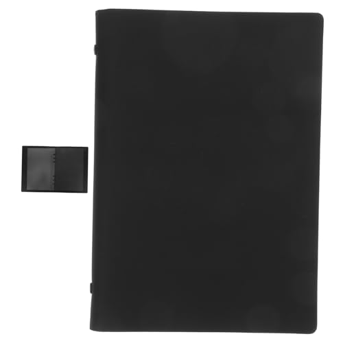 Veemoon 1 Loseblatt-Notizbuch leeres spiralblock Tasche Notizbuch Abdeckung Spiralblock leer Notebook-Geschäft kleiner Notizblock Schulmaterial für College-Studenten Papier Schwarz von Veemoon