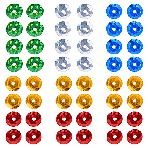 Veemoon 1 Packung DIY Pailletten Farbige Schillernde Dekorationsmaterialien für Schmuck Kleidung und Bastelprojekte Langlebig und Sicher für Kreative DIY Ideen von Veemoon
