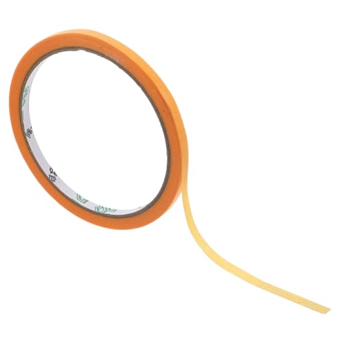 Veemoon 1 Rolle Abdeckband mit Sprühfarbe Maske Wand Abdeckband für Maler Dekoration Rand farbiges Klebeband Farbabdeckband farbiges Band Farbband für Wände PVC Orange von Veemoon