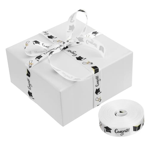 Veemoon 1 Rolle Abschlussband Dekoratives Diy Geschenkband mit Heißer Goldprägung Breit Yards für Geschenkverpackung und Bastelprojekte Veemoon 1 Rolle Abschlussband Dekoratives Diy Geschenkband mit Heißer Goldprägung Breit Yards für Geschenkverpackung und Bastelprojekte von Veemoon
