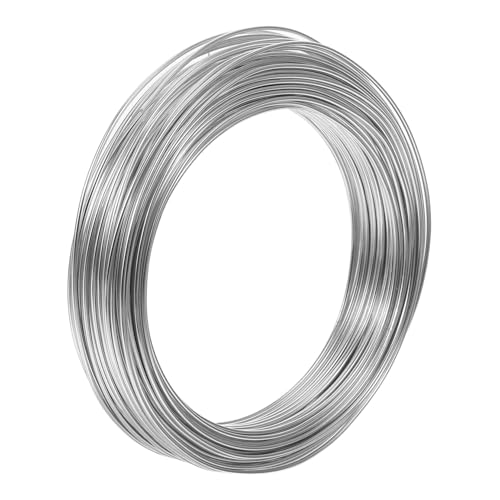 Veemoon 1 Rolle Aluminiumdraht: 0,98 Fuß, Biegbarer Metalldraht, 1,5 Mm, Für Die Schmuckherstellung, Modellierung, Puppenherstellung, Blumenarrangements Und Heimwerkerarbeiten. von Veemoon
