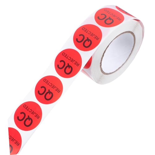 Veemoon 1 Rolle Aufkleber mit Qualitätsprüfetikett QC -Etikett Lagerlabels Versand QC -Aufkleber Etiketten Aufkleber Inspektion Qualitätsprüfaufkleber Aufkleber aus Kupferpapier rot Veemoon 1 Rolle Aufkleber mit Qualitätsprüfetikett QC -Etikett Lagerlabels Versand QC -Aufkleber Etiketten Aufkleber Inspektion Qualitätsprüfaufkleber Aufkleber aus Kupferpapier rot von Veemoon