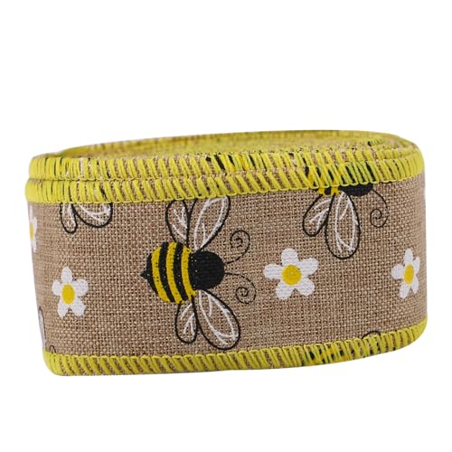Veemoon 1 Rolle Bienenfest Geschenkbänder Yards Dekoratives Verpackungsband mit Glatter Oberfläche für DIY Bastelprojekte Hochzeiten und Partydekorationen Veemoon 1 Rolle Bienenfest Geschenkbänder Yards Dekoratives Verpackungsband mit Glatter Oberfläche für DIY Bastelprojekte Hochzeiten und Partydekorationen von Veemoon