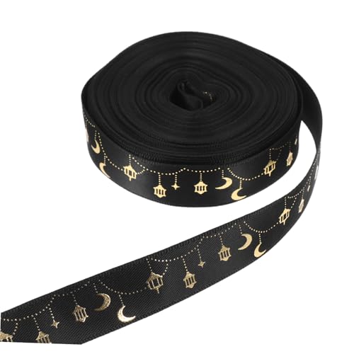 Veemoon 1 Rolle Bogenband Ramadan Partyband Blumenverpackungsband Dekoratives Blumenband Festliches Band Ramadan -bänder Eid Mubarak-bänder Band Für Bogenbau Kranzband Black Polyester Veemoon 1 Rolle Bogenband Ramadan Partyband Blumenverpackungsband Dekoratives Blumenband Festliches Band Ramadan -bänder Eid Mubarak-bänder Band Für Bogenbau Kranzband Black Polyester von Veemoon