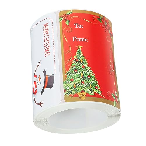 Veemoon 1 Rolle Box Weihnachtsdekoration Aufkleber Weihnachtsverpackungsetiketten Weihnachtsaufkleber Etiketten Weihnachtsetiketten Weihnachtsanhänger Aufkleber Weihnachtsgeschenkanhänger Veemoon 1 Rolle Box Weihnachtsdekoration Aufkleber Weihnachtsverpackungsetiketten Weihnachtsaufkleber Etiketten Weihnachtsetiketten Weihnachtsanhänger Aufkleber Weihnachtsgeschenkanhänger von Veemoon
