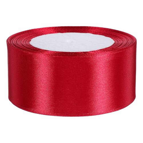 Veemoon 1 Rolle Breites Diy Geschenkband aus Polyester Weinrot für Hochzeiten Bastelprojekte und Festliche Dekorationen Strapazierfähig und Vielseitig Einsetzbar von Veemoon
