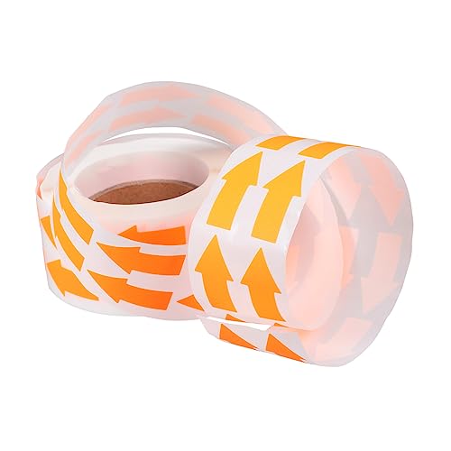 Veemoon 1 Rolle Fluoreszierender -aufkleber Farbiger Aufkleber Groß Richtungsaufkleber Neon Dekorationen Trendige Aufkleber Etiketten Aufkleber Klein Orange Fluoreszierendes Papier von Veemoon