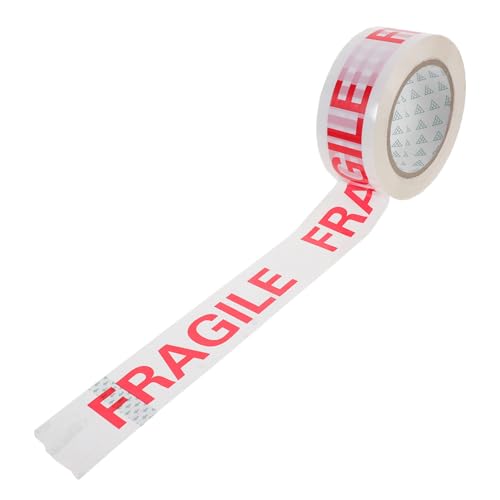 Veemoon 1 Rolle Fragile Tape Robustes Warnband für Versand Einsetzbares Benutzerfreundliches Klebeband für Verschiedene Verpackungsbedürfnisse Hohe Zuverlässigkeit Beim Versiegeln von von Veemoon