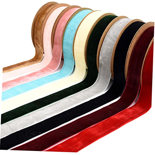Veemoon 1 Rolle Geschenkverpackungsband farbig Punktband Band zum Verpacken Stoff Spitzenband wickeln seidig ribbon bandfeile Kleidungsband Geschenkband für Ostern clothing tape rot von Veemoon