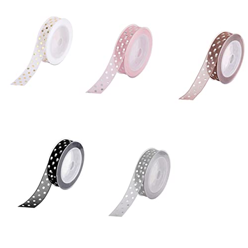 Veemoon 1 Rolle Glitzer Punkte Geschenkband für DIY Bastelprojekte Hochwertiges Verpackungsband für Partys Hochzeiten und Bürodekoration Weiß mit Silberpunkten Veemoon 1 Rolle Glitzer Punkte Geschenkband für DIY Bastelprojekte Hochwertiges Verpackungsband für Partys Hochzeiten und Bürodekoration Weiß mit Silberpunkten von Veemoon