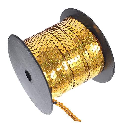 Veemoon 1 Rolle Gold-Pailletten-Spitzenbesatz zum Nähen flache runde pailletten Strasssteine Stoff sewing accessories Kleidung Dekoration kleidung nähen pailletten DIY -Handwerk PVC Golden Veemoon 1 Rolle Gold-Pailletten-Spitzenbesatz zum Nähen flache runde pailletten Strasssteine Stoff sewing accessories Kleidung Dekoration kleidung nähen pailletten DIY -Handwerk PVC Golden von Veemoon