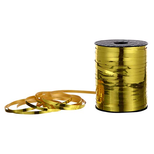 Veemoon 1 Rolle Gold Party Balloon Ribbon DIY Geschenkband für Hochzeiten Feiern und Dekorationen für Luftballons Blumen und von Veemoon
