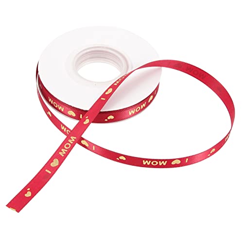 Veemoon 1 Rolle Goldenes Band Verpackungsband wickeln Party Muttertagsaccessoire erste Muttertag dickes Band Mutter Muttertagsband Ich liebe Mutter rote Bänder Polyester Veemoon 1 Rolle Goldenes Band Verpackungsband wickeln Party Muttertagsaccessoire erste Muttertag dickes Band Mutter Muttertagsband Ich liebe Mutter rote Bänder Polyester von Veemoon