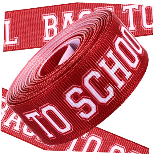 Veemoon 1 Rolle Gurtband Für Den Schulanfang Zurück Zu Den Schulbändern Schleife Seidenband Zurück Zum Schulband Zurück in Die Schule Lehrerband Für Band Zum Verpacken Erste Polyester Rot Veemoon 1 Rolle Gurtband Für Den Schulanfang Zurück Zu Den Schulbändern Schleife Seidenband Zurück Zum Schulband Zurück in Die Schule Lehrerband Für Band Zum Verpacken Erste Polyester Rot von Veemoon