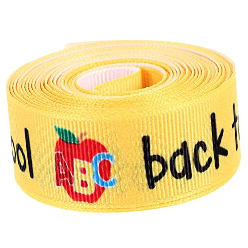 Veemoon 1 Rolle Gurtband für den Schulanfang Schule dekoratives Band Themenband Wickelband ribbon bandfeile geschenkdeko Geschenkband mit Karomuster DIY-Bastelband Polyester Yellow Veemoon 1 Rolle Gurtband für den Schulanfang Schule dekoratives Band Themenband Wickelband ribbon bandfeile geschenkdeko Geschenkband mit Karomuster DIY-Bastelband Polyester Yellow von Veemoon