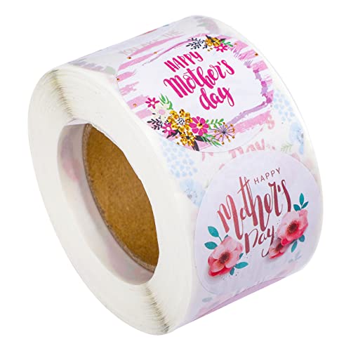 Veemoon 1 Rolle Happy Mother's Day Aufkleber Runde Geschenkverpackungsetiketten Selbstklebend für Dekoration und Versiegelung für Muttertagsgeschenke Stilvolles Design Veemoon 1 Rolle Happy Mother's Day Aufkleber Runde Geschenkverpackungsetiketten Selbstklebend für Dekoration und Versiegelung für Muttertagsgeschenke Stilvolles Design von Veemoon