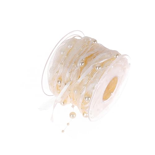 Veemoon 1 Rolle Hochzeitsstrauß Dekorativer Gürtel Band Perlendekoration Chiffon Sträuße Empfangsschärpe Stoff Junggesellinnenabschied Handgefertigt Brauthochzeitsdekor Veemoon 1 Rolle Hochzeitsstrauß Dekorativer Gürtel Band Perlendekoration Chiffon Sträuße Empfangsschärpe Stoff Junggesellinnenabschied Handgefertigt Brauthochzeitsdekor von Veemoon
